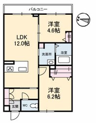 エイミール来住の物件間取画像